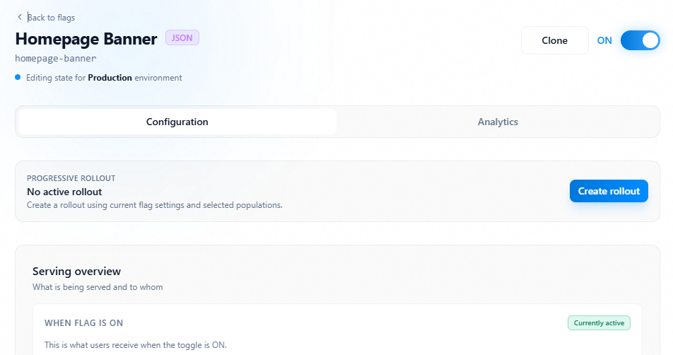 Copy settings action